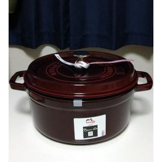 ストウブ(STAUB)のStaub cocotte ronde 24cm Grenadine(鍋/フライパン)