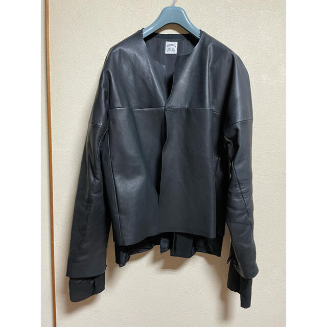 希少　sunsea Cut Off Biker Blouson レザージャケット