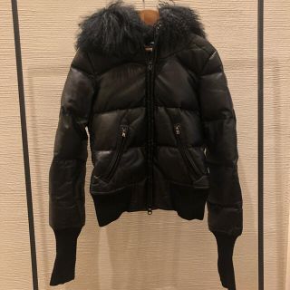 LGB - LGB ルグランブルー ファー付き レザーダウンジャケット 0 本革