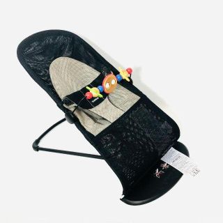 BABYBJORN - ベビービョルン バウンサー メッシュ 黒 高さ調整イス