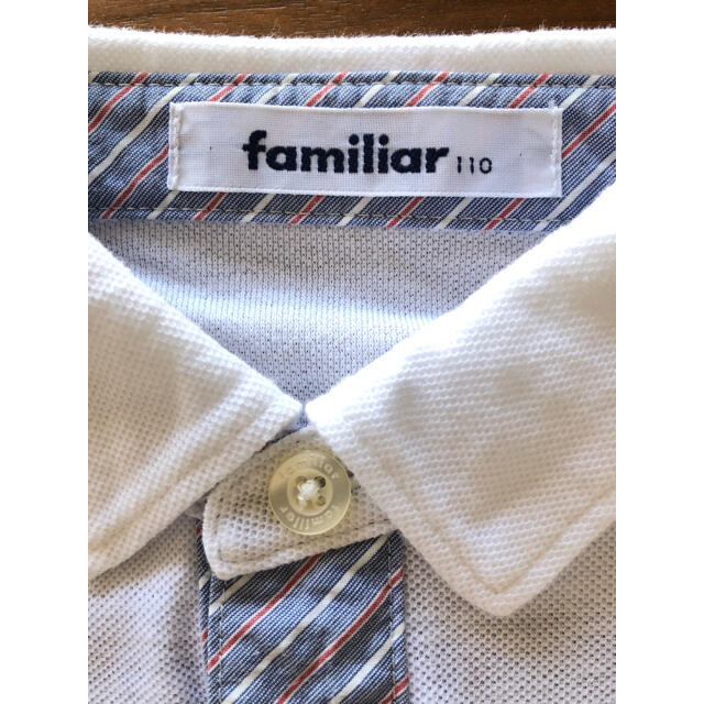 familiar(ファミリア)のfamiliar   白シャツ　110サイズ キッズ/ベビー/マタニティのキッズ服男の子用(90cm~)(Tシャツ/カットソー)の商品写真