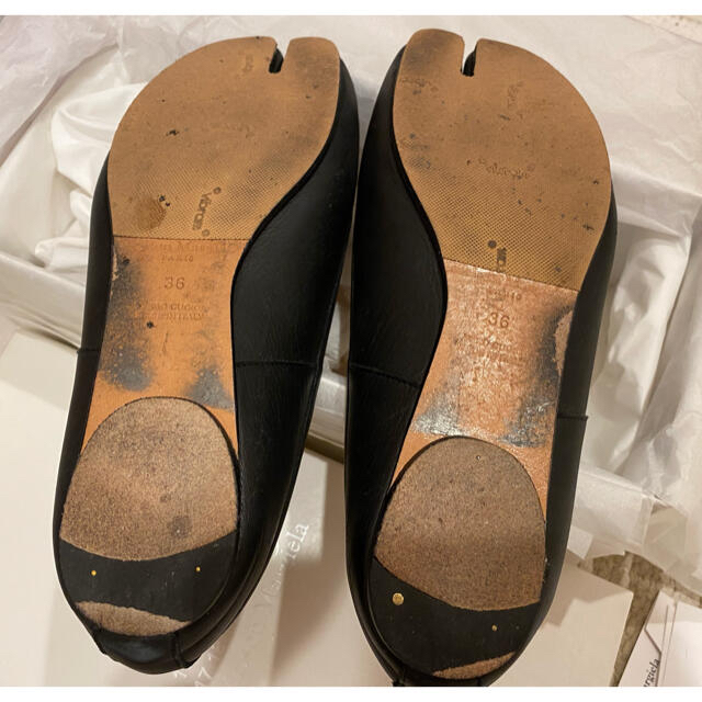 Maison Martin Margiela(マルタンマルジェラ)の【mik様専用】マルジェラ　足袋バレエ　36サイズ　黒 レディースの靴/シューズ(バレエシューズ)の商品写真
