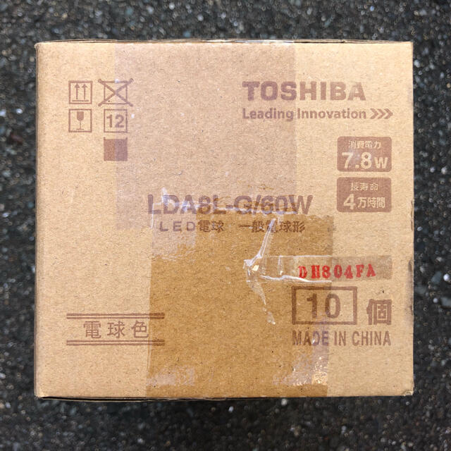 TOSHIBA LDA8L-G/60W LED電球 電球色