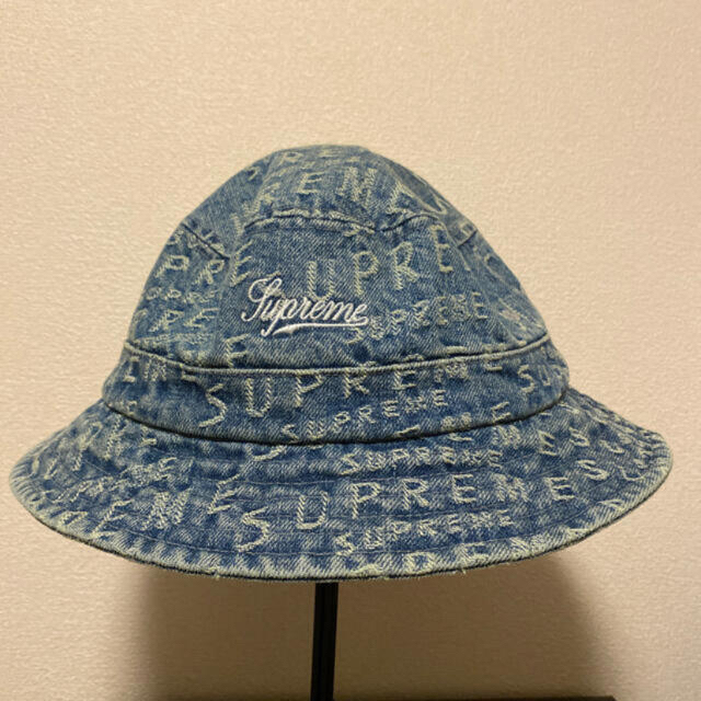 帽子Supreme Jacquard Logos Denim Crusher M/L