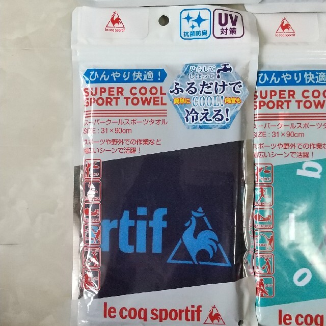 le coq sportif(ルコックスポルティフ)のルコックスポルティフ le coq sportif 冷感タオル スーパークール スポーツ/アウトドアのスポーツ/アウトドア その他(その他)の商品写真