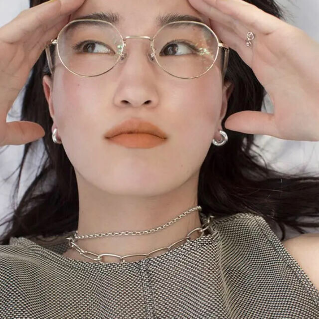 新品 Zoff REIKA YOSHIDA コラボ メガネ ゴールド メタル