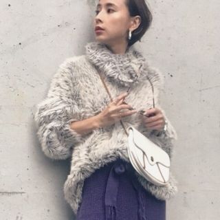 アメリヴィンテージ(Ameri VINTAGE)のHUNTER FEATHER KNIT(ニット/セーター)