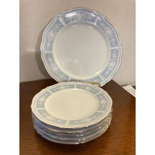 ノリタケ(Noritake)のノリタケ　レースウッドシルバー　パーティーセット　プレート6枚(食器)