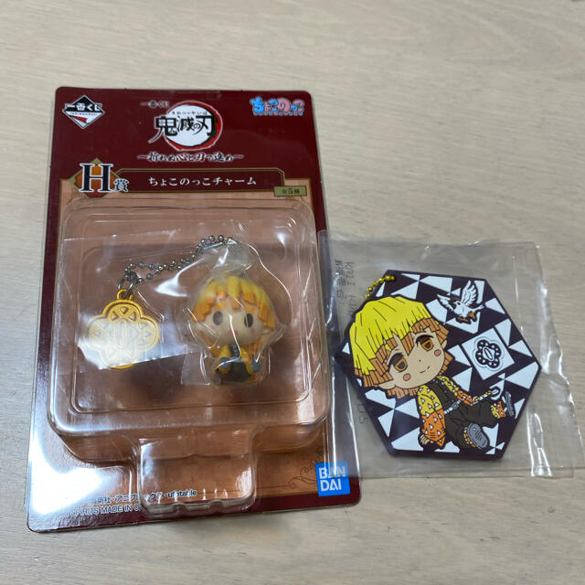BANDAI(バンダイ)の鬼滅の刃 一番くじ 我妻善逸 セット エンタメ/ホビーのおもちゃ/ぬいぐるみ(キャラクターグッズ)の商品写真
