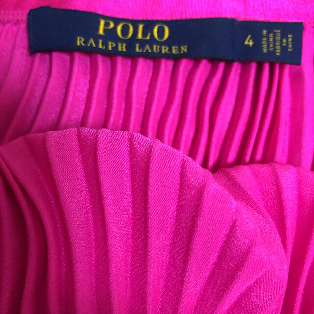 POLO RALPH LAUREN(ポロラルフローレン)の【レア】ポロラルフローレン　ピンクプリーツスカート レディースのスカート(ロングスカート)の商品写真
