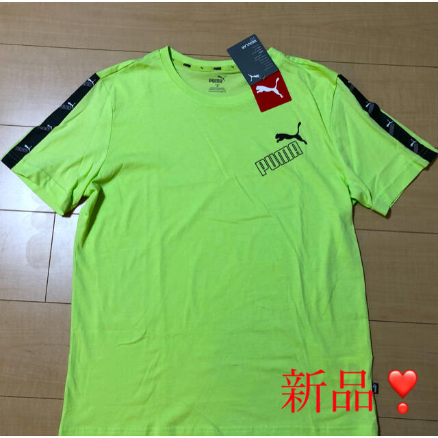 PUMA(プーマ)のニスネコ様専用　PUMA Tシャツ ❣️プーマ　蛍光グリーン　サイズ:M ❣️ メンズのトップス(Tシャツ/カットソー(半袖/袖なし))の商品写真