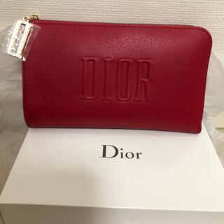ディオール(Dior)のDIOR 赤ポーチ(ポーチ)