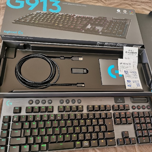 ロジクール ワイヤレス キーボード G913 タクタイル テンキー付き