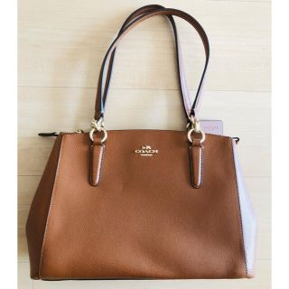 コーチ(COACH)のcoach コーチ　クリスティ　キャリーオール　ブラウン(トートバッグ)