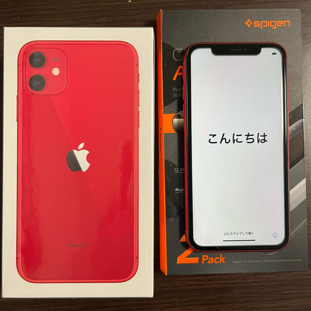 Apple iPhone11 64GB (PRODUCT)RED SIMフリーアップル