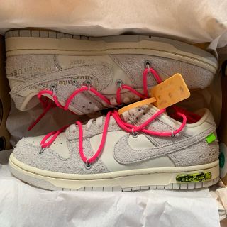 オフホワイト(OFF-WHITE)のoff white × nike dunk low SNKRS 限定オファー(スニーカー)