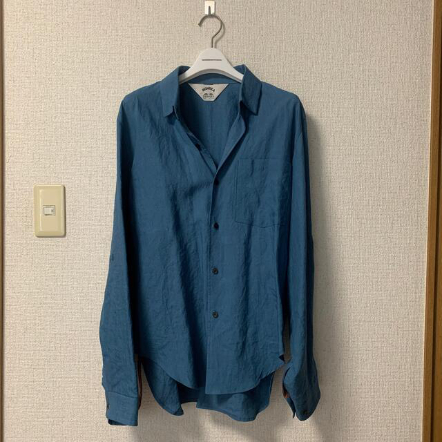 SUNSEA JOHNNY D.LINEN SHIRTS/BLUE 1