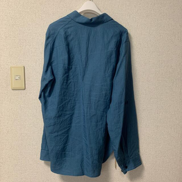 SUNSEA JOHNNY D.LINEN SHIRTS/BLUE - シャツ