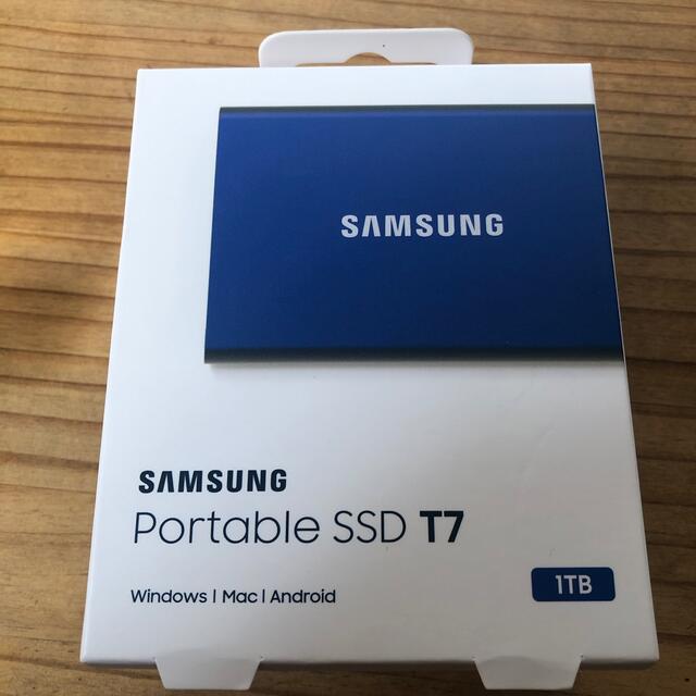 Samsung ポータブルSSD T7 1TB 高速タイプPCパーツ