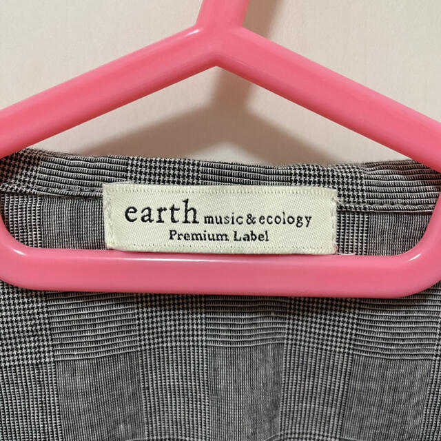 earth music & ecology(アースミュージックアンドエコロジー)のチェック　ビックカラー　ブラウス レディースのトップス(シャツ/ブラウス(長袖/七分))の商品写真