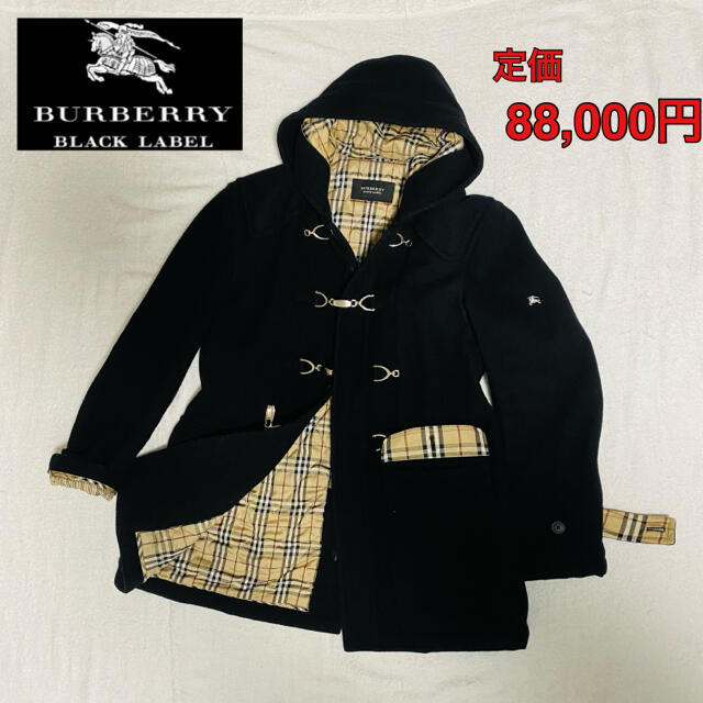 良品】BURBERRY BLACK LABLE ダッフルコート 定価88000 柔らかい www ...