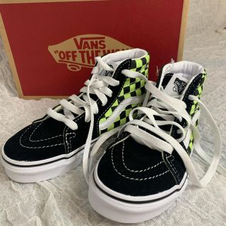 ヴァンズ(VANS)のVANS チェッカーハイカットスニーカー　キッズ18cm(スニーカー)