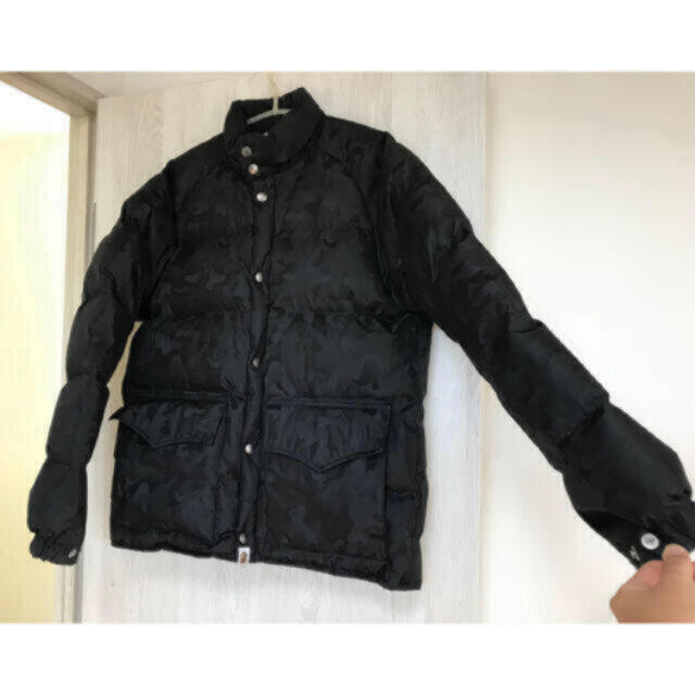 エイプ ブラックカモ柄 ゴアテックス キムタクダウン S 美品 新しい