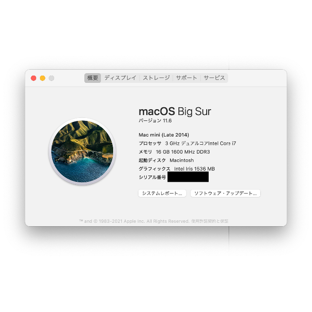 Apple(アップル)のMac mini (Late 2014) スマホ/家電/カメラのPC/タブレット(デスクトップ型PC)の商品写真