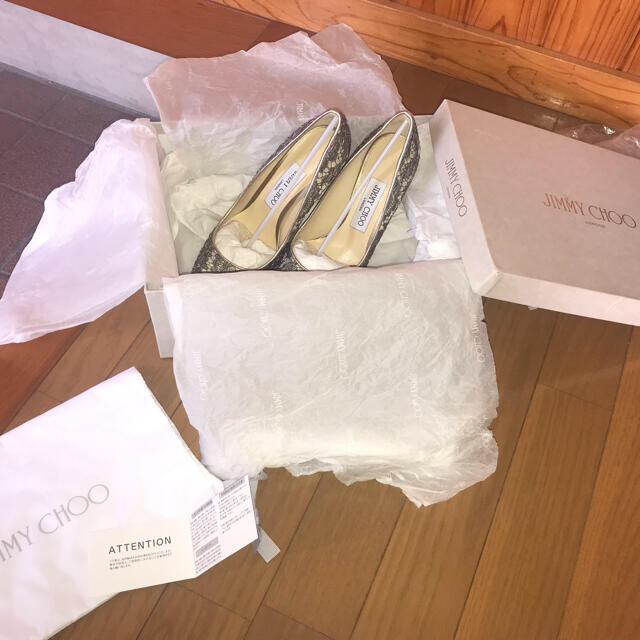 【国内在庫】 JIMMY CHOO ジミーチュウ　ROMY レース　パンプス