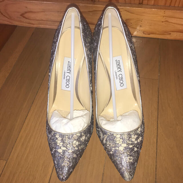 【国内在庫】 JIMMY CHOO ジミーチュウ　ROMY レース　パンプス