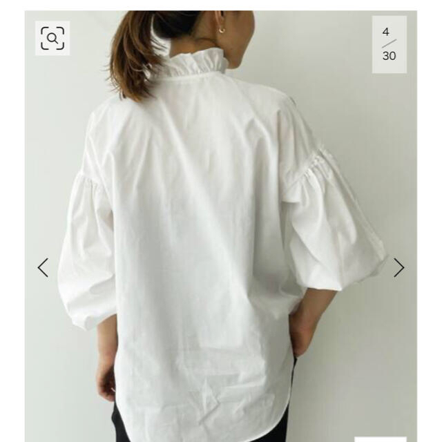 L'Appartement DEUXIEME CLASSE(アパルトモンドゥーズィエムクラス)の新品 L'Appartement Stand Frill Blouse レディースのトップス(シャツ/ブラウス(長袖/七分))の商品写真