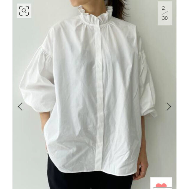 L'Appartement DEUXIEME CLASSE(アパルトモンドゥーズィエムクラス)の新品 L'Appartement Stand Frill Blouse レディースのトップス(シャツ/ブラウス(長袖/七分))の商品写真