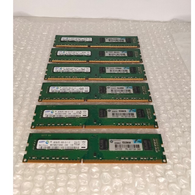 メモリー  SAMSUNG製造の 4GB ×6枚セット