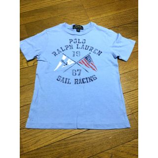 ポロラルフローレン(POLO RALPH LAUREN)の美品　ポロラルフローレン　110cm ブルーTシャツ(Tシャツ/カットソー)