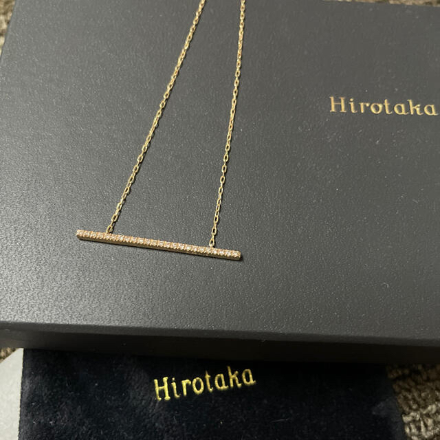 ESTNATION - 最終値下げ　hirotaka ダイヤモンドバー　ネックレス