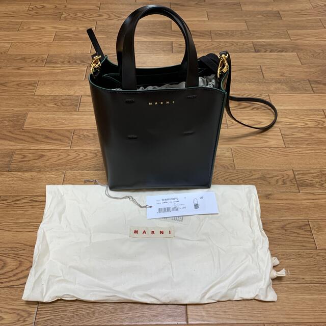 【新品未使用】 MARNI マルニ スモールバッグ ショルダーバッグ レザー製 Museo Soft SHMPV01TU0LV639 【BLACK】