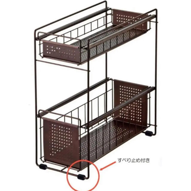 天馬 Tenma FV31 ファビエ シンク下スライドラック2段 インテリア/住まい/日用品のキッチン/食器(収納/キッチン雑貨)の商品写真