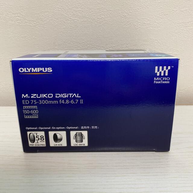 OLYMPUS(オリンパス)の【新品】オリンパスレンズ　M.ZUIKO DIGITAL ED 75-300mm スマホ/家電/カメラのカメラ(レンズ(ズーム))の商品写真