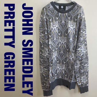 ジョンスメドレー(JOHN SMEDLEY)のpretty green ペイズリーニット JOHN SMEDLEY コラボ(ニット/セーター)