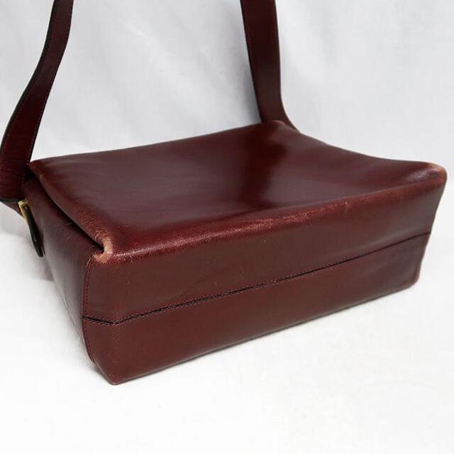CELINE セリーヌ レザー ショルダーバッグ 赤 オールドセリーヌ
