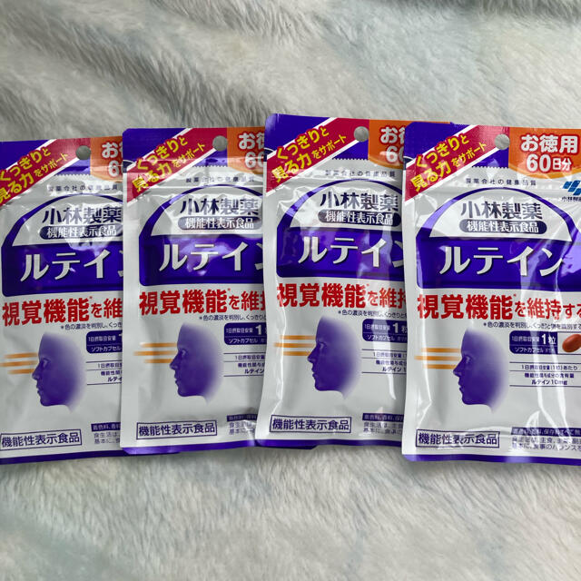 小林製薬 - 小林製薬 ルテイン 60日分×4袋の通販 by 太老's shop ...