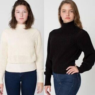 アメリカンアパレル(American Apparel)のモックネック ニット セーター フィッシャーマン M(ニット/セーター)