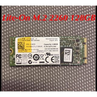 LITEON SSD M.2 2260 128GB 中古(PCパーツ)