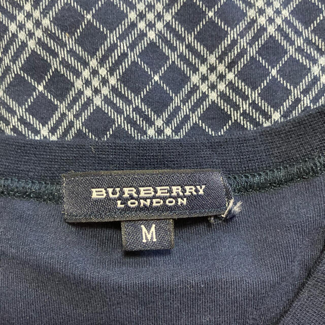 BURBERRY(バーバリー)のバーバリー　ロンドン　カーディガン　長袖　チェック　青　ブルー　ジップアップ　M レディースのトップス(パーカー)の商品写真