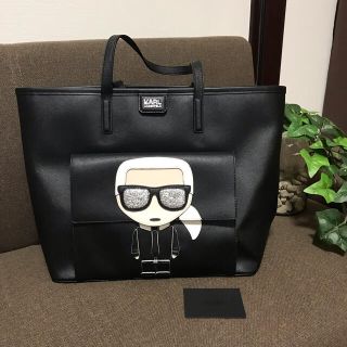 カールラガーフェルド(Karl Lagerfeld)のKARL LAGERFELD カール ラガーフィールド トートバック ブラック(トートバッグ)