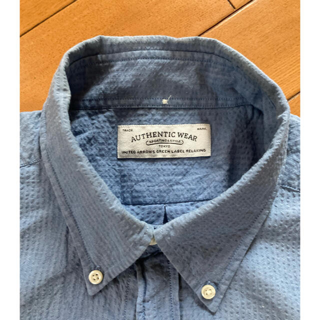UNITED ARROWS(ユナイテッドアローズ)のユナイテッドアローズ　ボタンダウン　サックスブルー中古 メンズのトップス(シャツ)の商品写真
