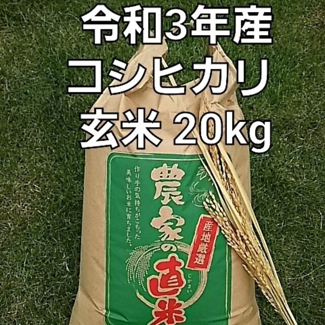 値下げします。令和3年(埼玉県)産コシヒカリ100%玄米20kg