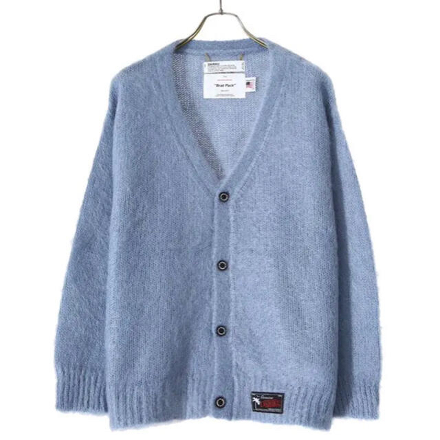 dairiku Molly Mohair Knit Cardigan ブルートップス