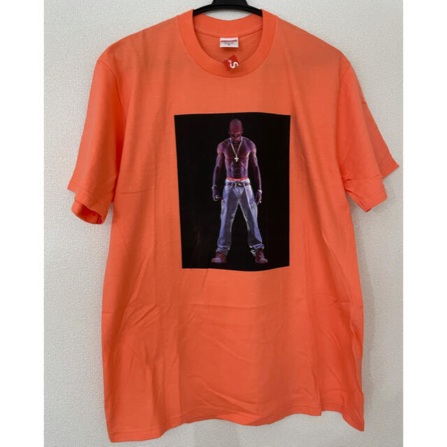 Tシャツ/カットソー(半袖/袖なし)Supreme シュプリーム Tupac Hologram  ネオンオレンジ M