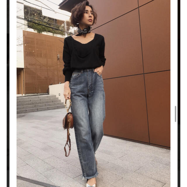 Ameri VINTAGE(アメリヴィンテージ)のROPE LACE UP DENIM 25inch ameri vintage レディースのパンツ(デニム/ジーンズ)の商品写真